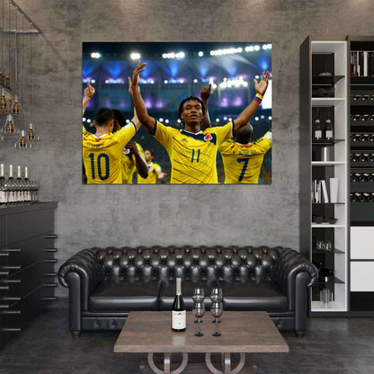 Juan Cuadrado Colombia FIFA World Cup Soccer Football Wall Art Print Poster
