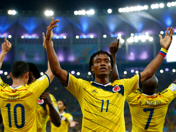Juan Cuadrado Colombia FIFA World Cup Soccer Football Wall Art Print Poster