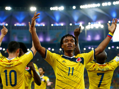 Juan Cuadrado Colombia FIFA World Cup Soccer Football Wall Art Print Poster