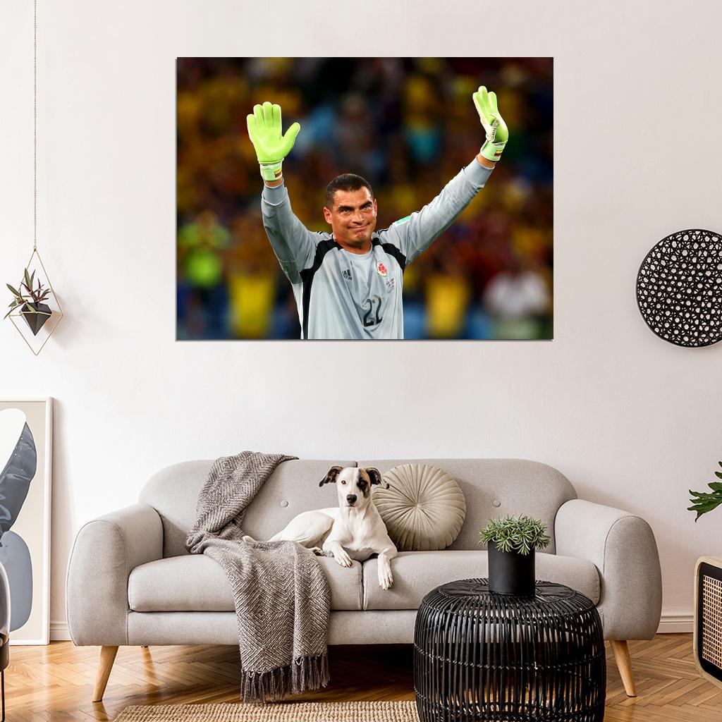 Faryd Mondragon Tears Colombia FIFA World Cup Brazil Wall Art Print Poster