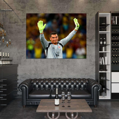 Faryd Mondragon Tears Colombia FIFA World Cup Brazil Wall Art Print Poster