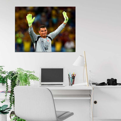 Faryd Mondragon Tears Colombia FIFA World Cup Brazil Wall Art Print Poster