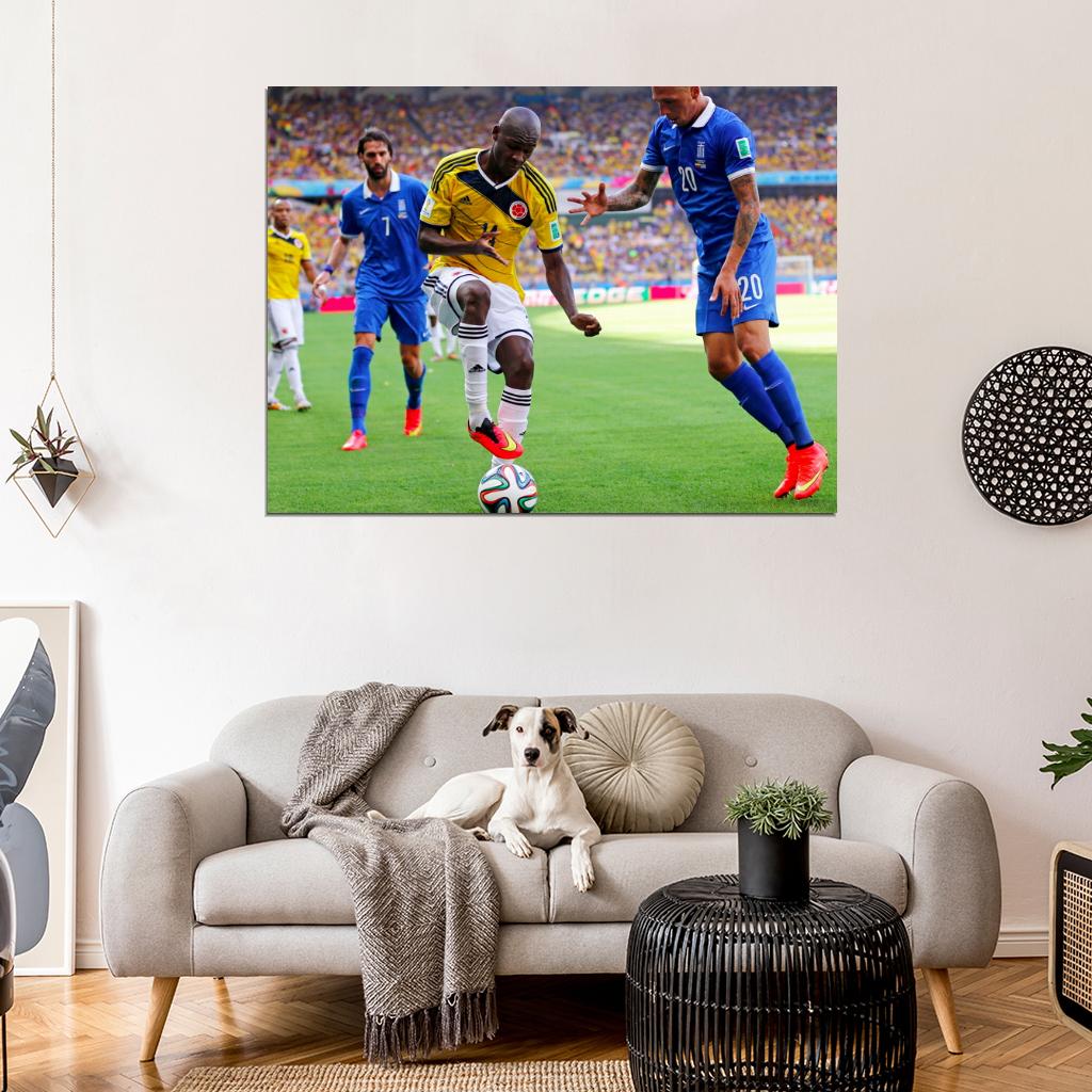 Colombia Greece Awesome 2014 FIFA World Cup Brazil Wall Art Print Poster