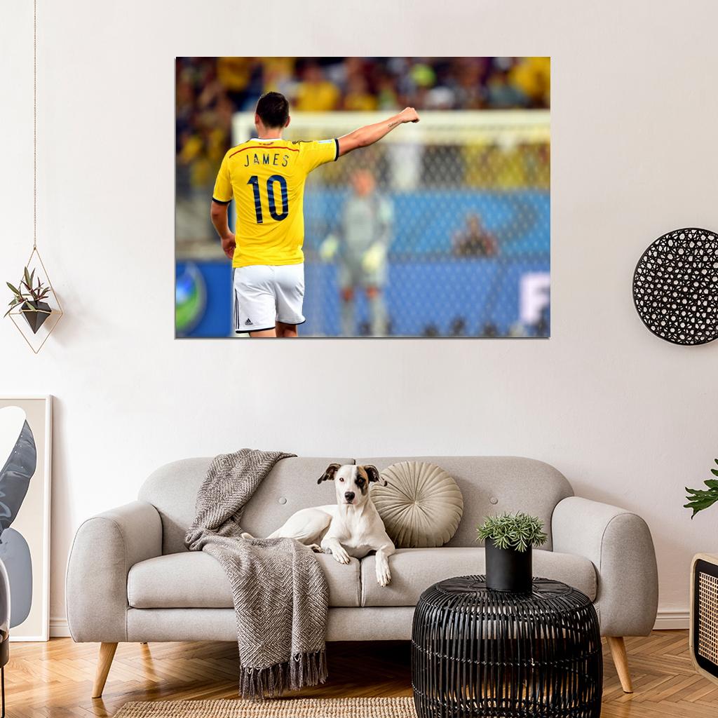 James Rodriguez Colombia Awesome FIFA World Cup Brazil Wall Art Print Poster