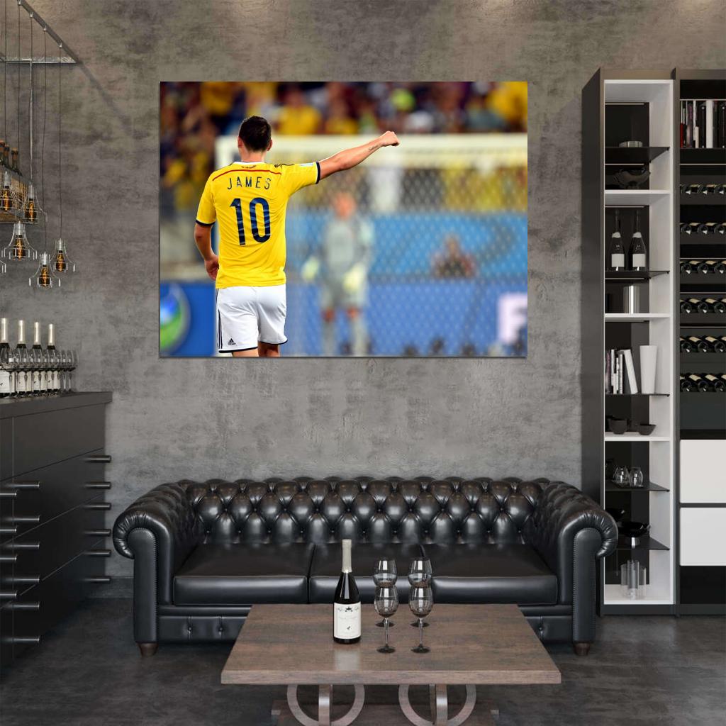 James Rodriguez Colombia Awesome FIFA World Cup Brazil Wall Art Print Poster