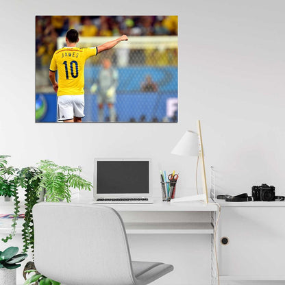 James Rodriguez Colombia Awesome FIFA World Cup Brazil Wall Art Print Poster