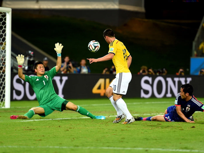 James Rodriguez Shot Goal Colombia FIFA World Cup Wall Art Print Poster