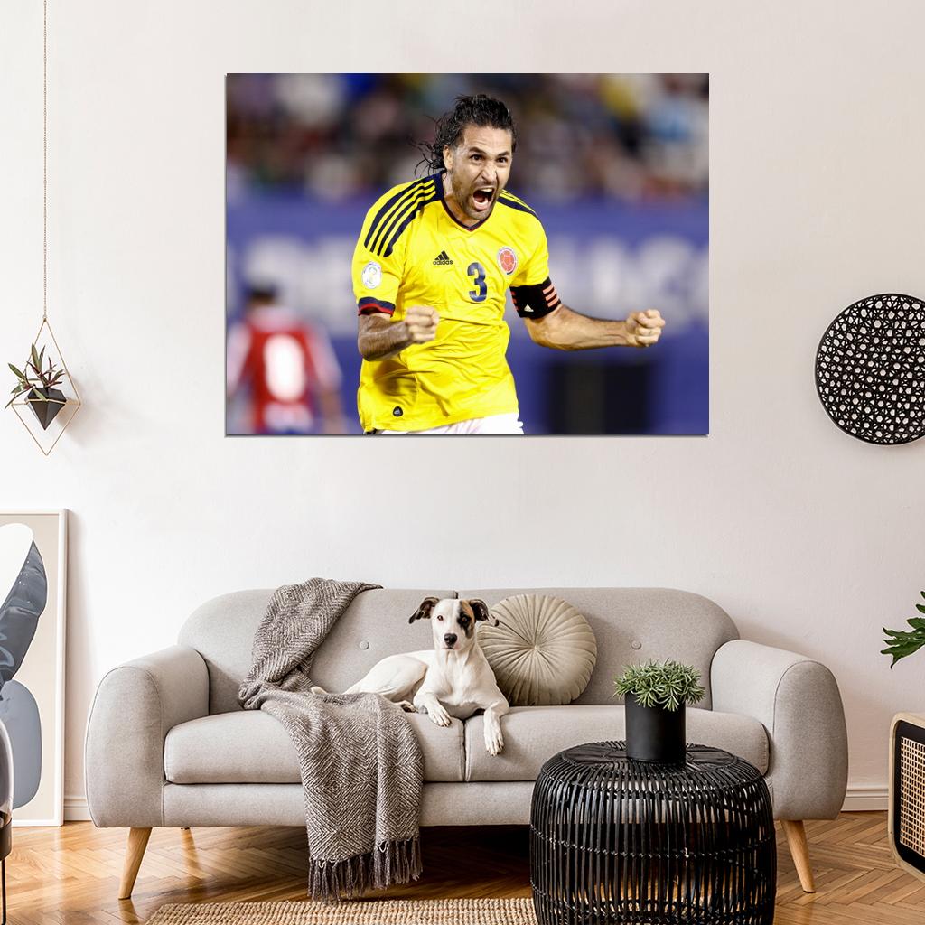 Mario Yepes Celebration Colombia Amazing World Cup Wall Art Print Poster