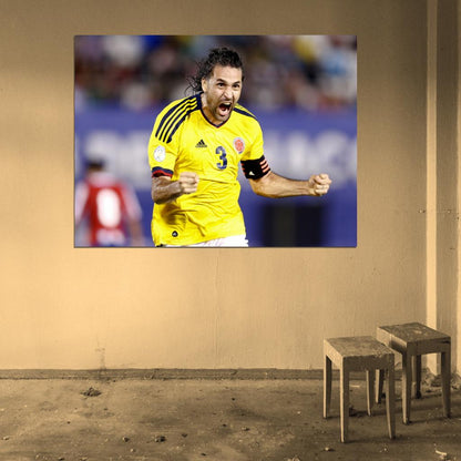 Mario Yepes Celebration Colombia Amazing World Cup Wall Art Print Poster