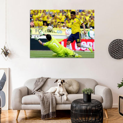 Teofilo Gutierrez Goal Colombia Chile Soccer Football Wall Art Print Poster