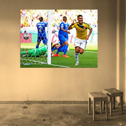 Teofilo Gutierrez Goal Celebration Colombia World Cup Wall Art Print Poster