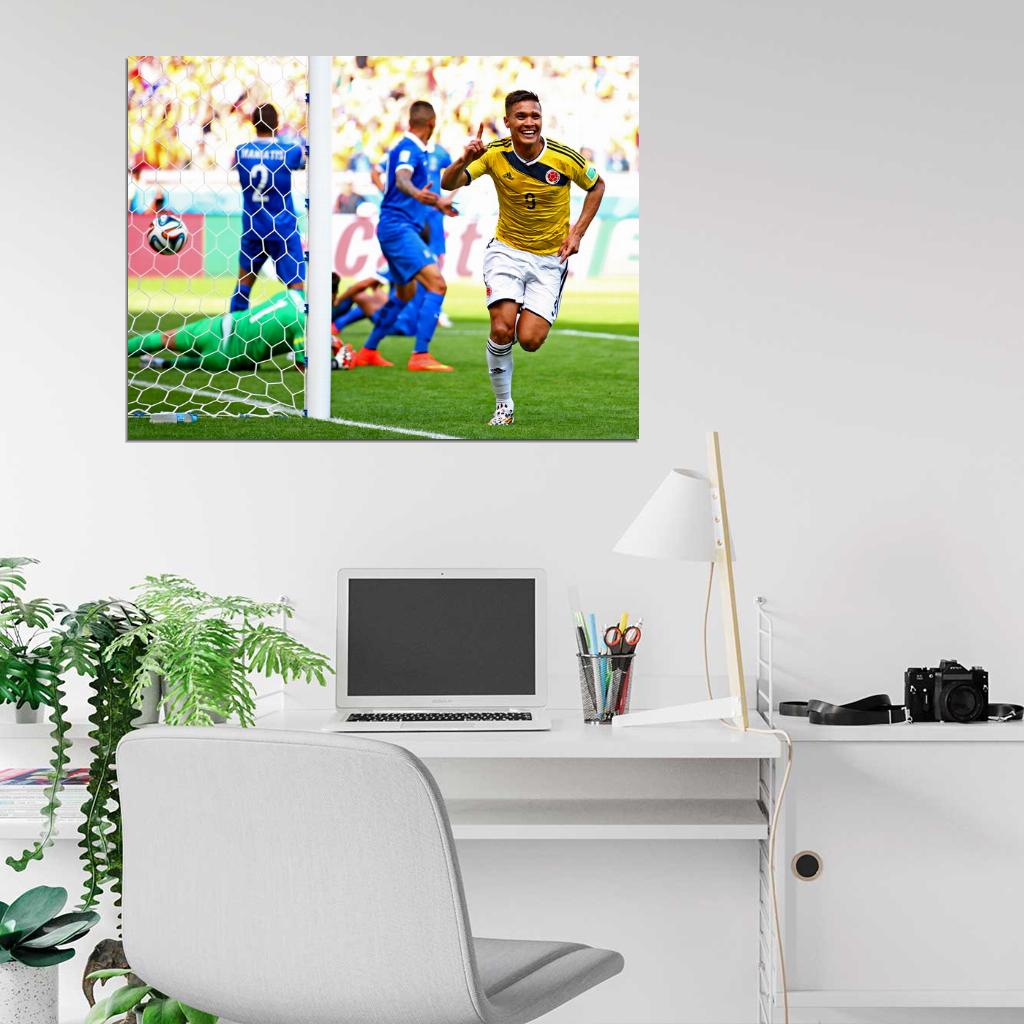 Teofilo Gutierrez Goal Celebration Colombia World Cup Wall Art Print Poster
