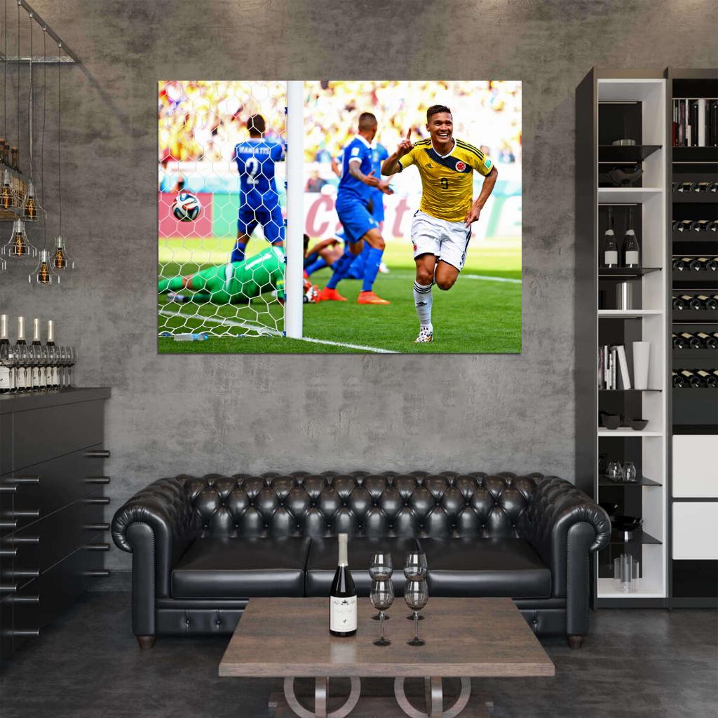 Teofilo Gutierrez Goal Celebration Colombia World Cup Wall Art Print Poster