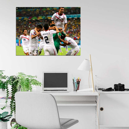 Team Players Costa Rica Greece FIFA World Cup Brazil Wall Art Print Poster
