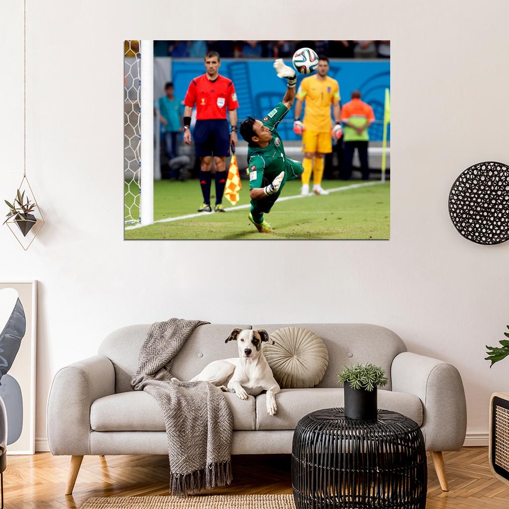 Keylor Navas Save Ball Costa Rica World Cup Brazil Wall Art Print Poster