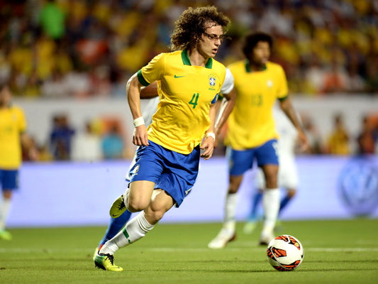 David Luiz Dribbling 2014 FIFA World Cup Brazil Wall Art Print Poster