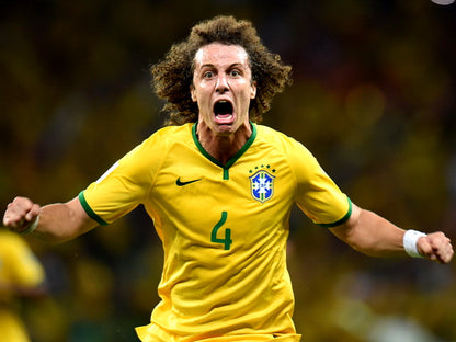 David Luiz Crazy Goal 2014 FIFA World Cup Brazil Wall Art Print Poster