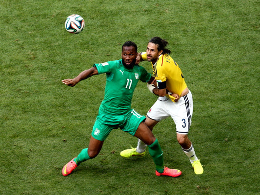 Didier Drogba Mario Yepes Ivory Coast Colombia Wall Art Print Poster