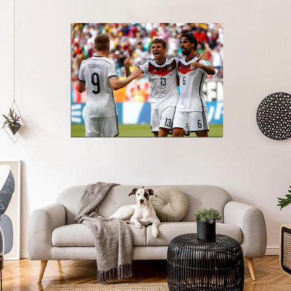 Thomas Muller Sami Khedira Andre Schurrle Germany Wall Art Print Poster