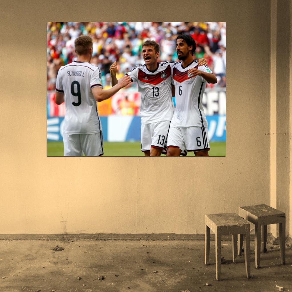 Thomas Muller Sami Khedira Andre Schurrle Germany Wall Art Print Poster