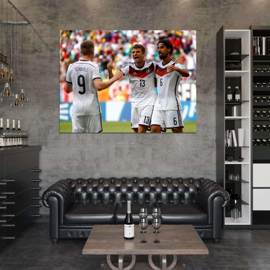 Thomas Muller Sami Khedira Andre Schurrle Germany Wall Art Print Poster