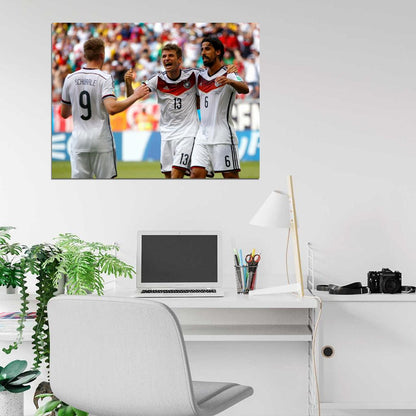 Thomas Muller Sami Khedira Andre Schurrle Germany Wall Art Print Poster