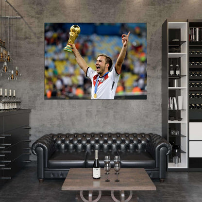 Mario Gotze Final Victory Gold Medal Germany World Cup Wall Art Print Poster