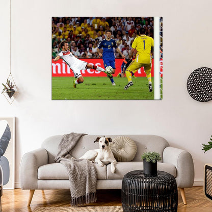 Mario Gotze Shot Volley Goal Final Amazing Germany Wall Art Print Poster