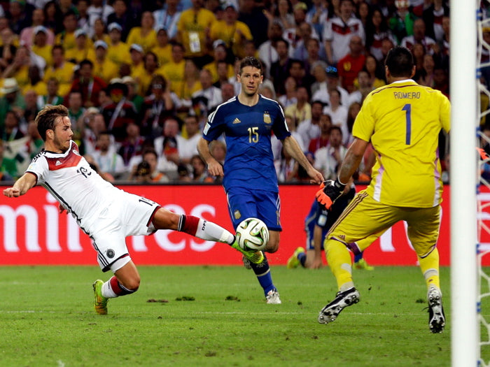 Mario Gotze Shot Volley Goal Final Amazing Germany Wall Art Print Poster