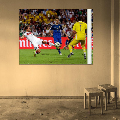 Mario Gotze Shot Volley Goal Final Amazing Germany Wall Art Print Poster
