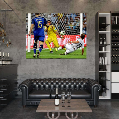 Mario Gotze Goal Final Germany Argentina 2014 Brazil Wall Art Print Poster