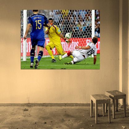 Mario Gotze Goal Final Germany Argentina 2014 Brazil Wall Art Print Poster