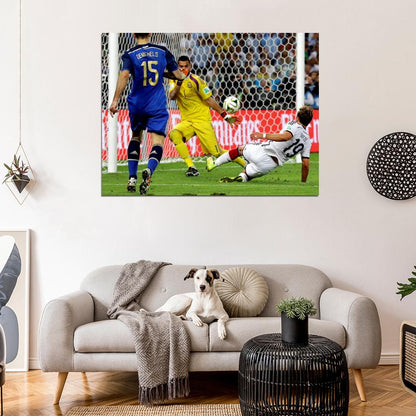 Mario Gotze Goal Final Germany Argentina 2014 Brazil Wall Art Print Poster