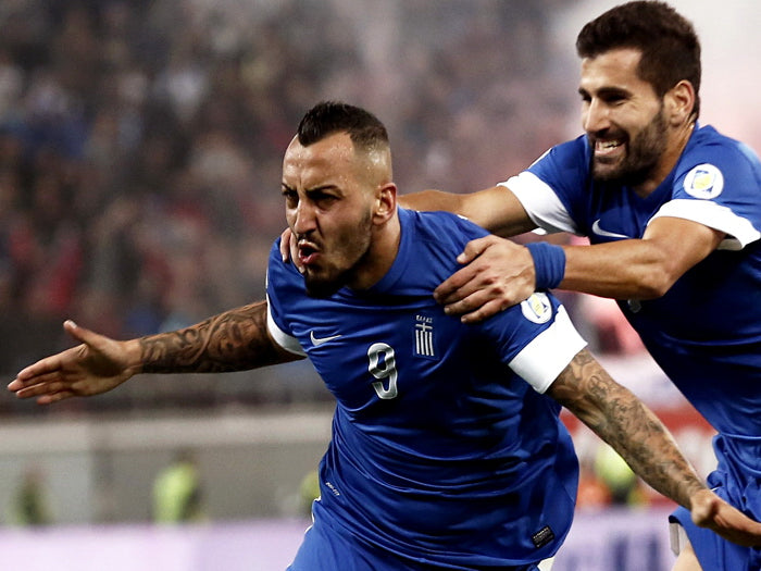 Kostas Mitroglou Goal Greece FIFA World Cup Brazil Wall Art Print Poster