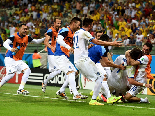 Goal Greece Ivory Coast FIFA World Cup Brazil Football Wall Art Print Poster