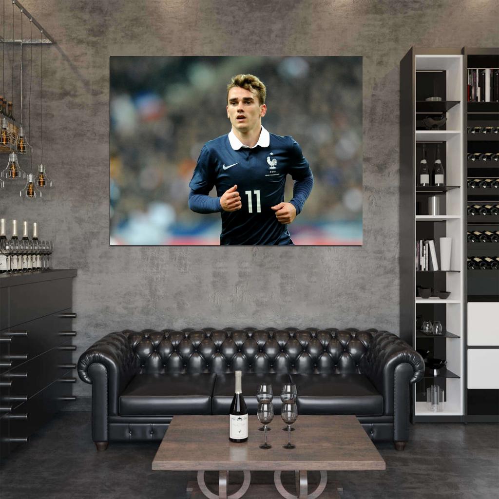 Antoine Griezmann France World Cup Brazil Football Wall Art Print Poster
