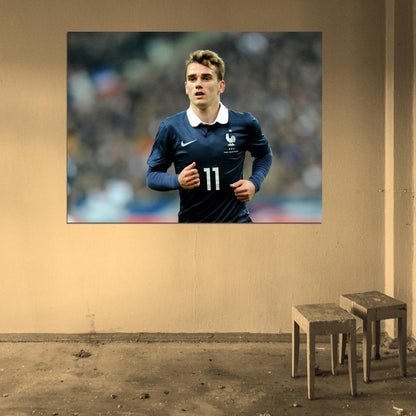 Antoine Griezmann France World Cup Brazil Football Wall Art Print Poster