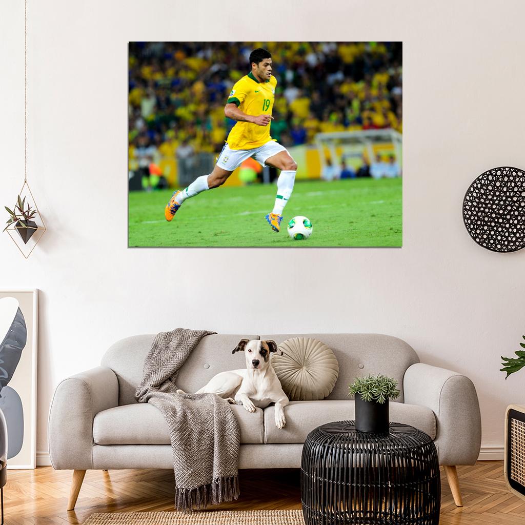 Hulk Dribbling Awesome FIFA World Cup Brazil Football Wall Art Print Poster