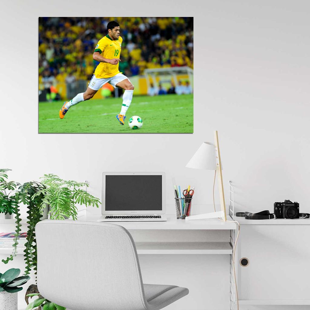 Hulk Dribbling Awesome FIFA World Cup Brazil Football Wall Art Print Poster