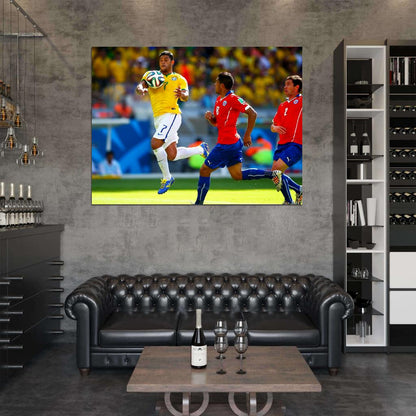 Hulk Amazing 2014 World Cup Brazil Soccer Football Wall Art Print Poster