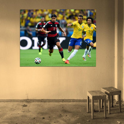 Sami Khedira Luiz Gustavo Germany Soccer Football Wall Art Print Poster