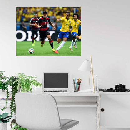 Sami Khedira Luiz Gustavo Germany Soccer Football Wall Art Print Poster