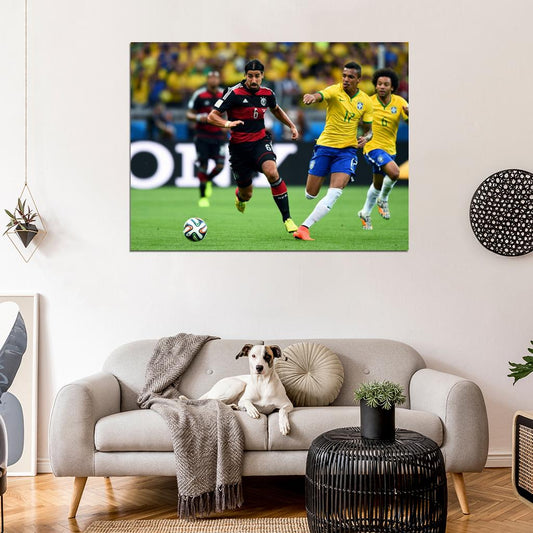 Sami Khedira Luiz Gustavo Germany Soccer Football Wall Art Print Poster