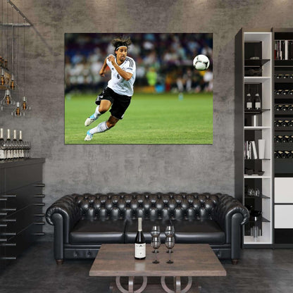 Sami Khedira Dribbling Germany FIFA World Cup Football Wall Art Print Poster