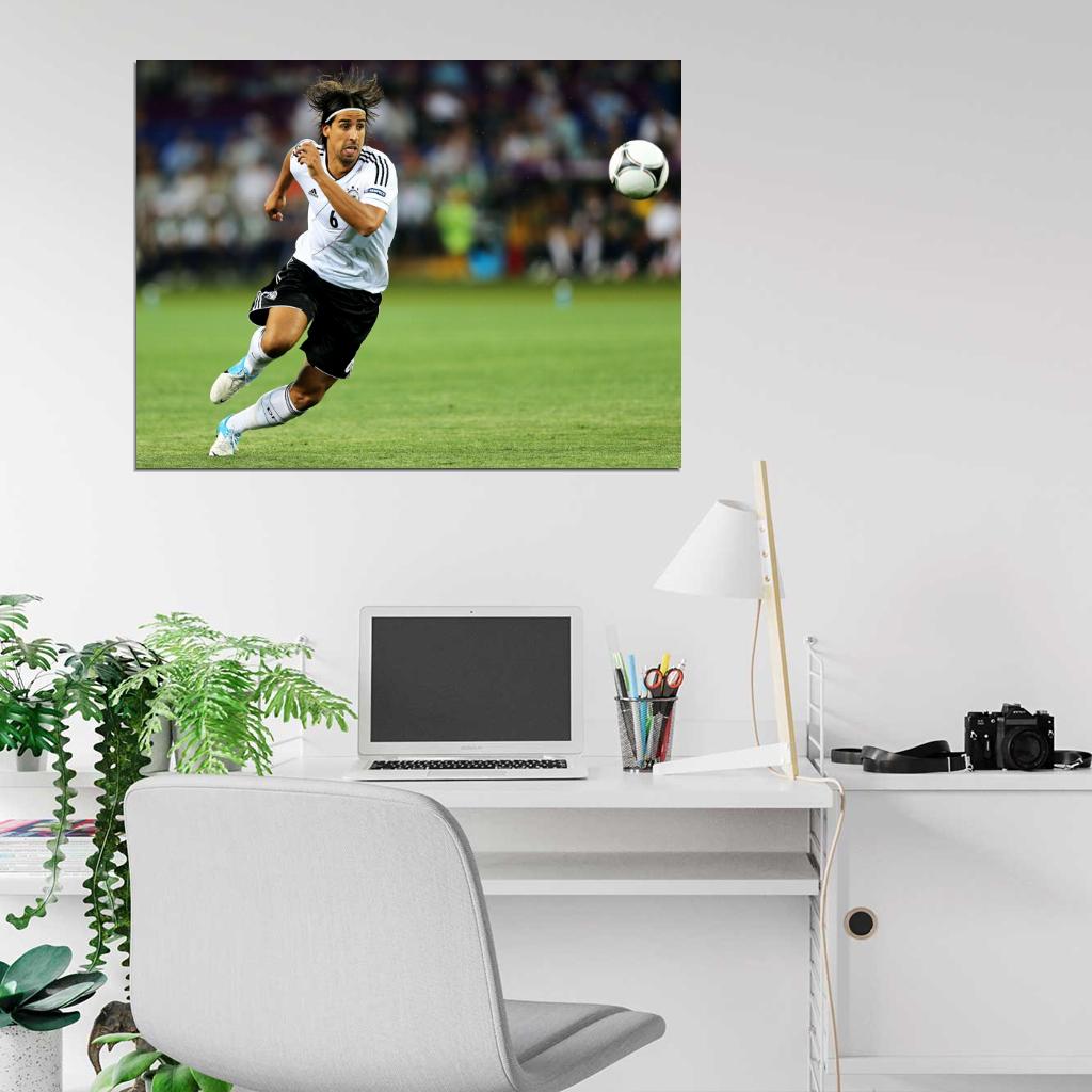 Sami Khedira Dribbling Germany FIFA World Cup Football Wall Art Print Poster