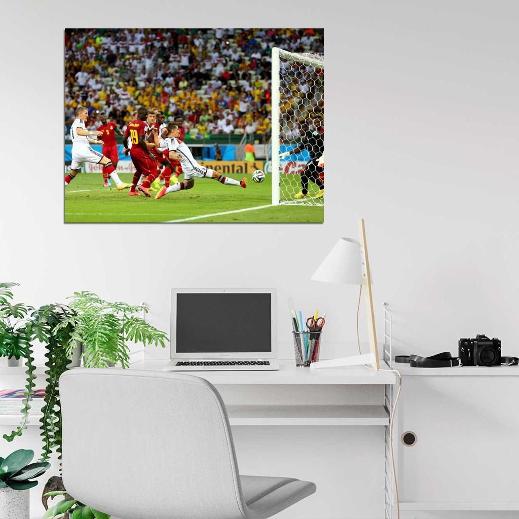 Miroslav Klose Shot Goal Germany 2014 FIFA World Cup Wall Art Print Poster