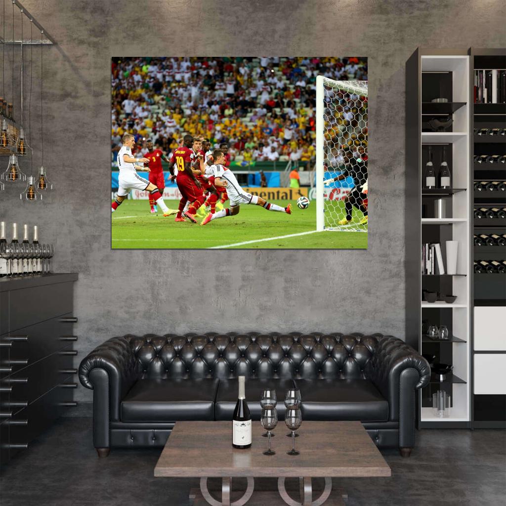 Miroslav Klose Shot Goal Germany 2014 FIFA World Cup Wall Art Print Poster