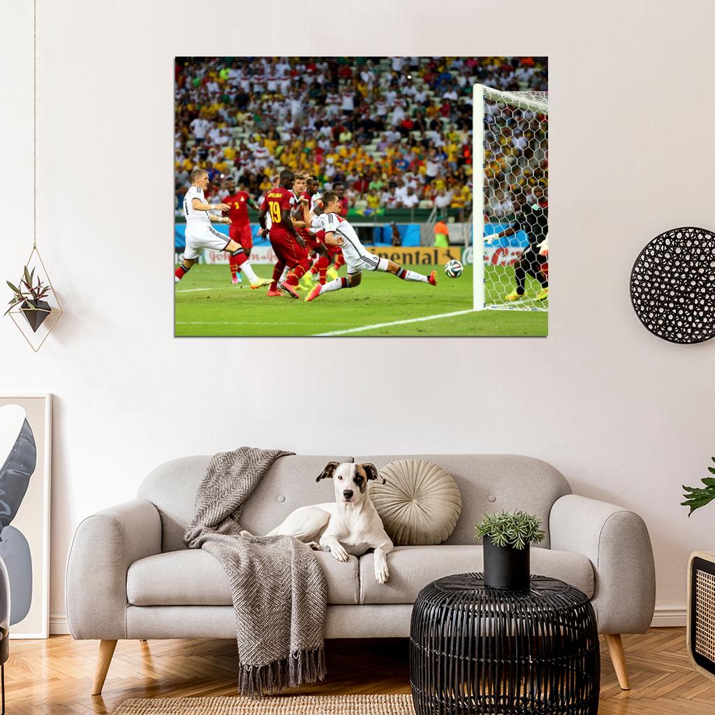 Miroslav Klose Shot Goal Germany 2014 FIFA World Cup Wall Art Print Poster