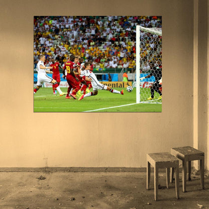 Miroslav Klose Shot Goal Germany 2014 FIFA World Cup Wall Art Print Poster