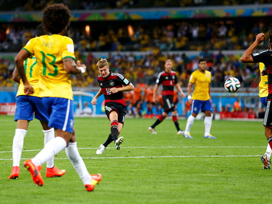 Tony Kroos Shot Goal Germany World Cup Brazil Football Wall Art Print Poster